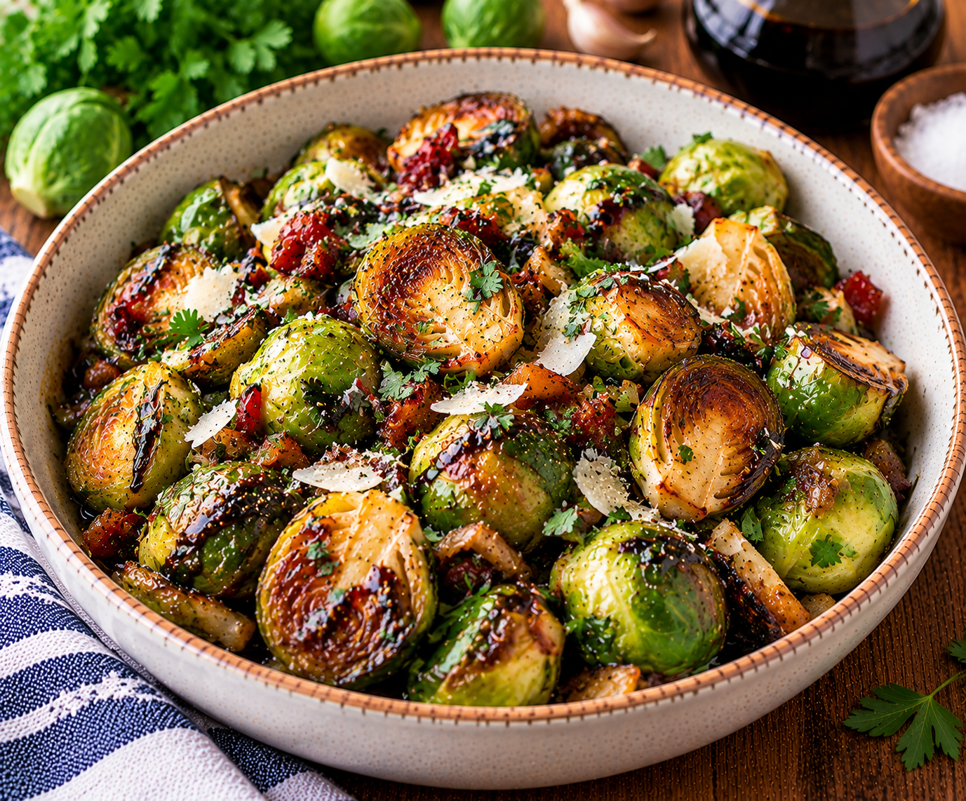 Balsamic Roasted Brussels Sprouts