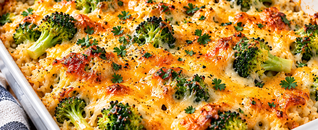 Cheesy Broccoli Rice Bake