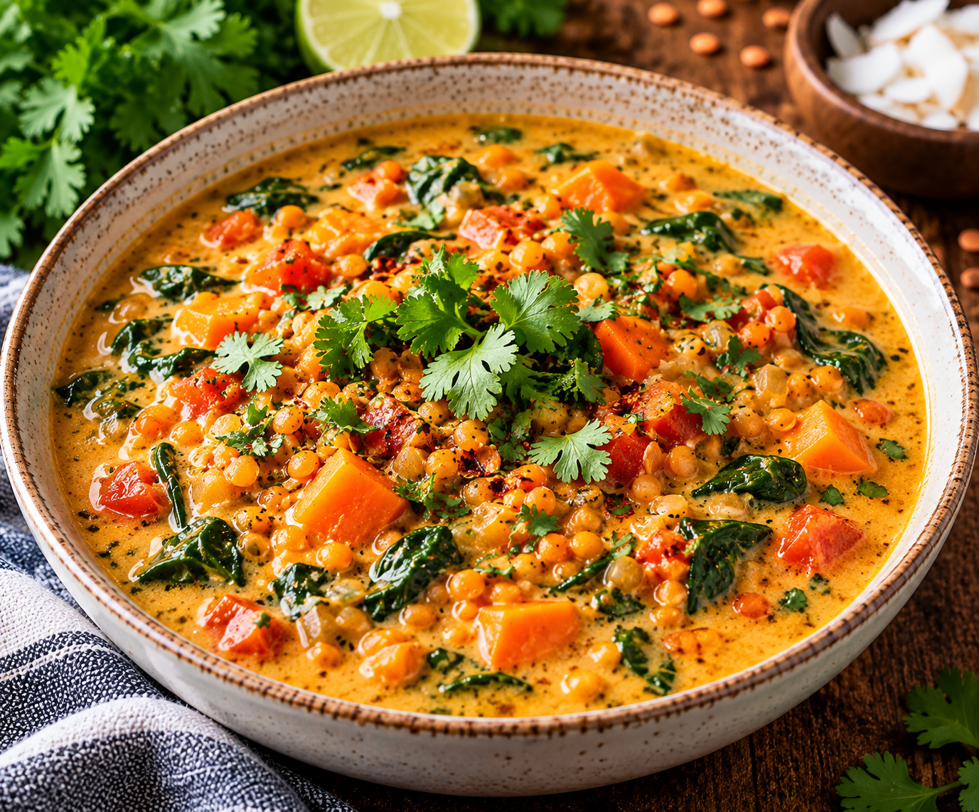 Creamy Coconut Lentil Soup