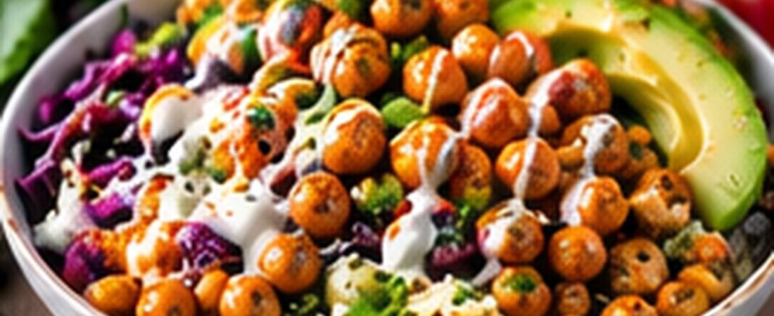 Crispy Chickpea Grain Bowls