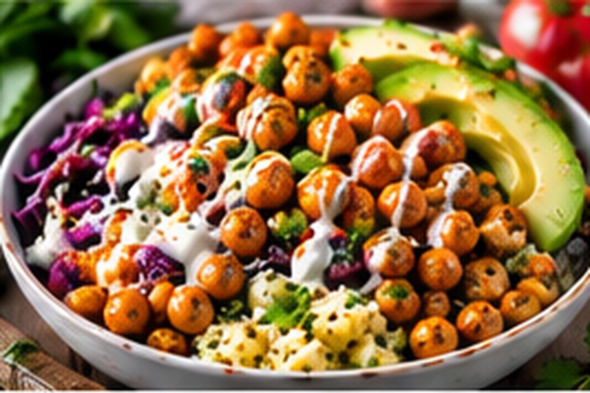 Crispy Chickpea Grain Bowls