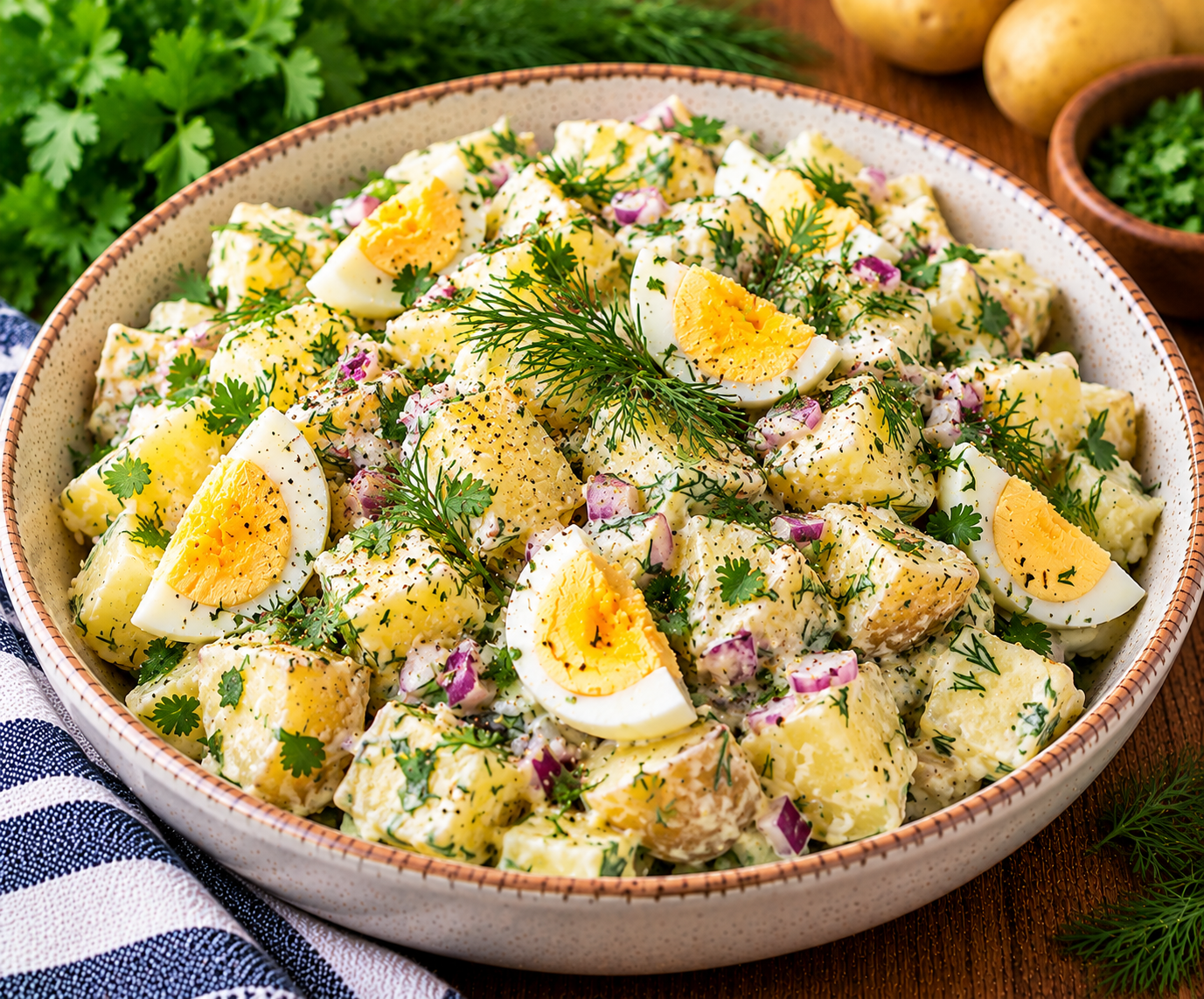 Herby Potato and Egg Salad