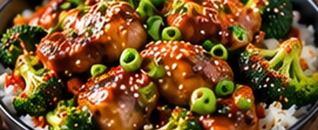 Honey Garlic Chicken and Broccoli