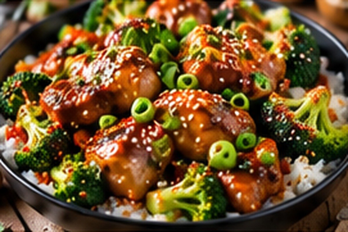 Honey Garlic Chicken and Broccoli