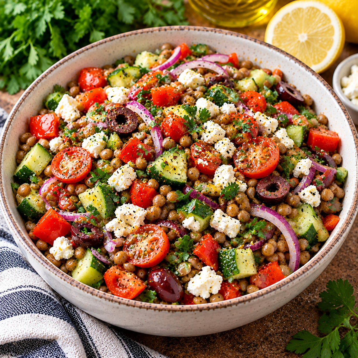 Mediterranean Lentil Salad