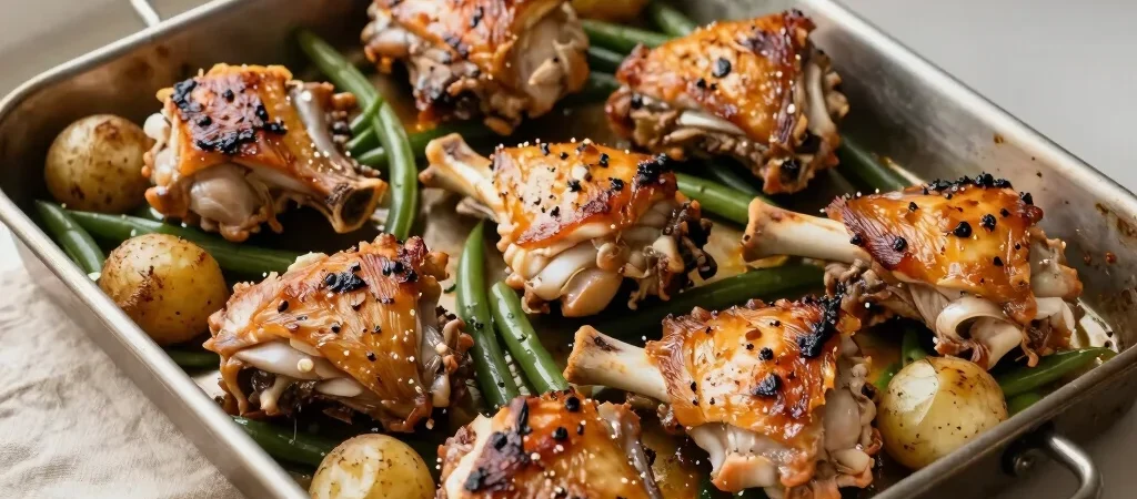 Sheet-Pan Chicken with Potatoes and Green Beans