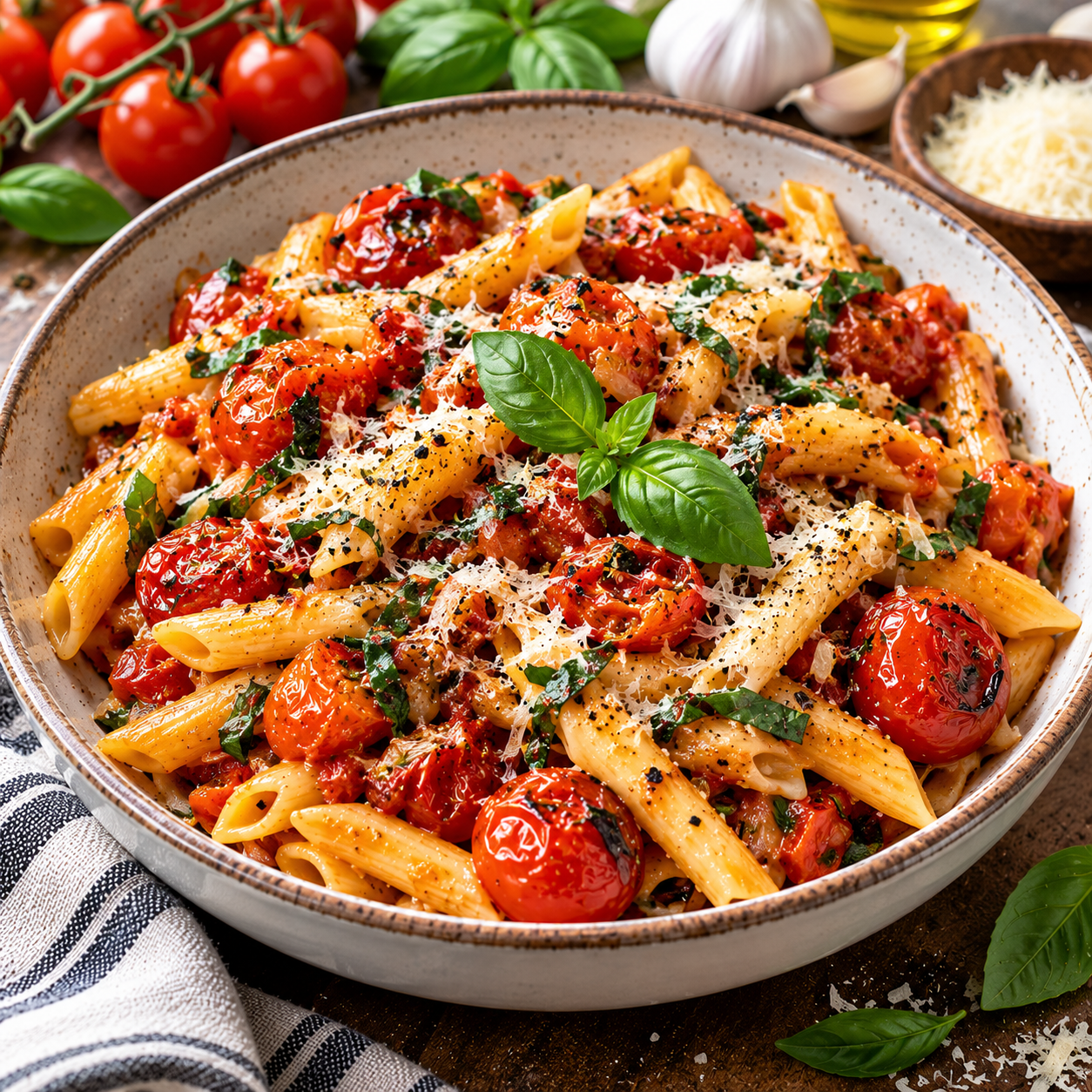 Roasted Tomato Basil Pasta